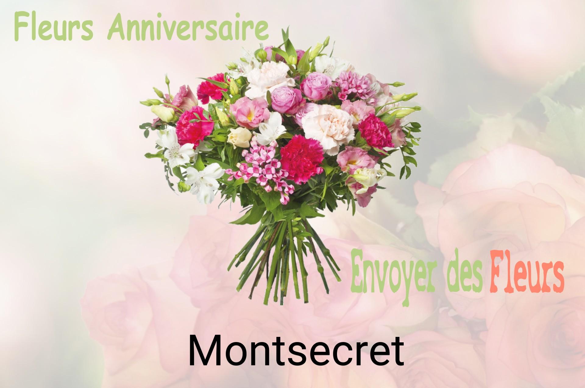Bouquet de fleurs d’anniversaire livré à Montsecret