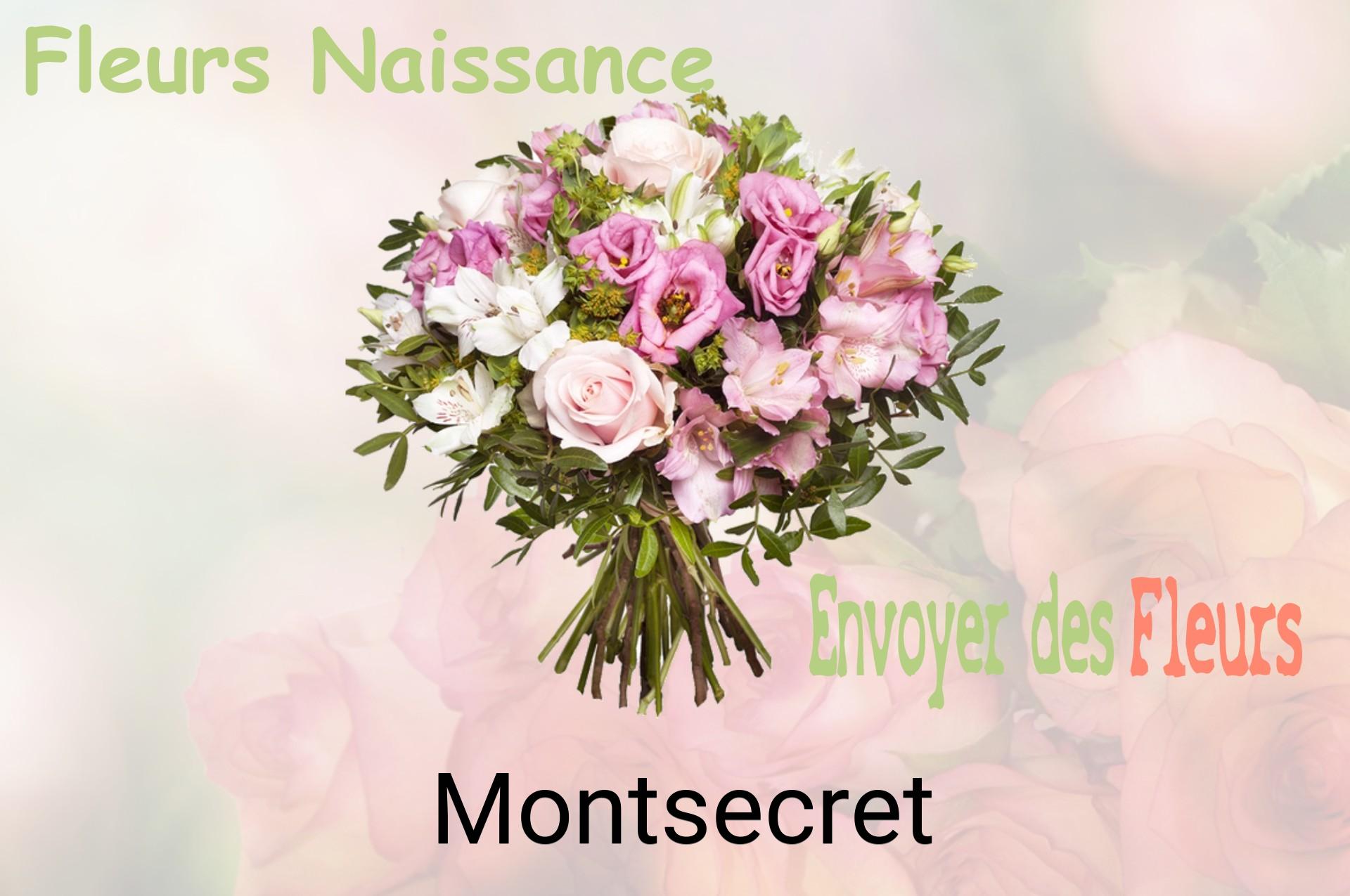 Bouquet de fleurs de naissance livré à Montsecret
